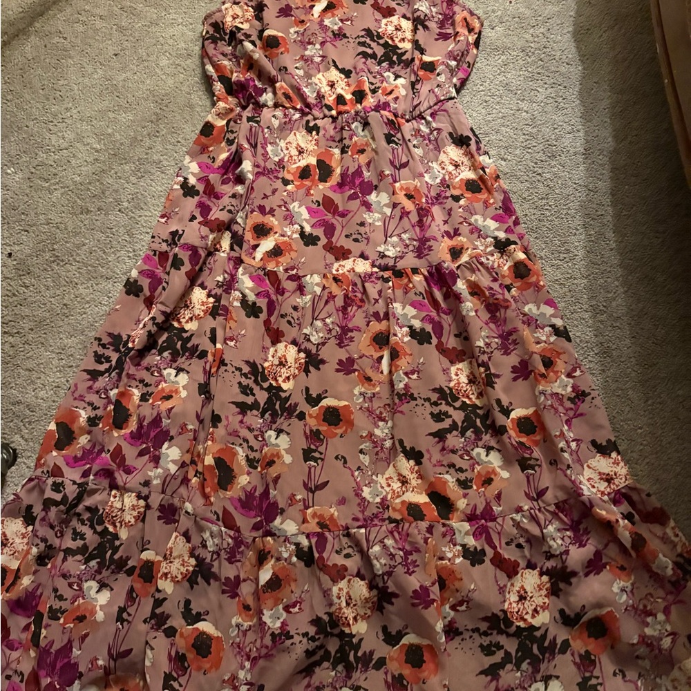 Lulu's Multicolor Floral Dress - Picture 3 of 3